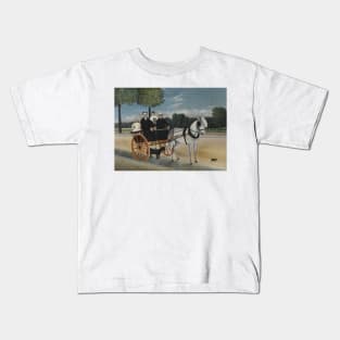 La Carriole du pere Junier by Henri Rousseau Kids T-Shirt